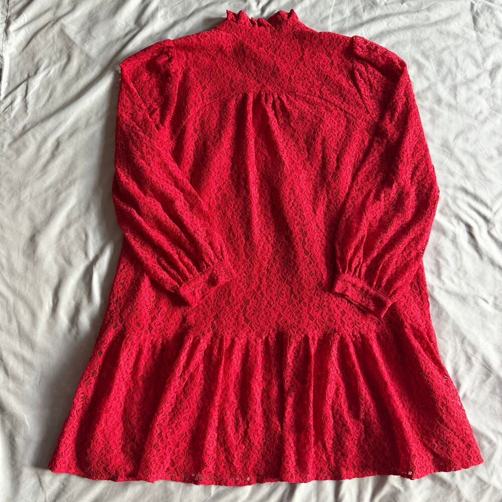Torrid Belle Isle Red Lace Fit & Flare Dress Women's Size 0 Large 12 NWT - Picture 3 of 14